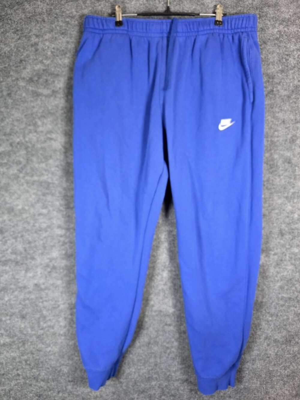 Nike Pants Mens 2XL Tall Blue Fleece Sweatpants Drawstring Cuffed BVL2871-480
